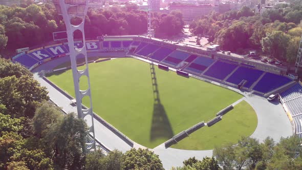 Dynamo Kyiv Lobanovskyi Stadium Aerial View