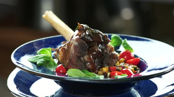 Lamb Shank and Ratatouille