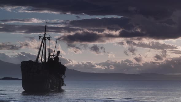 Shipwreck near Gythio Greece