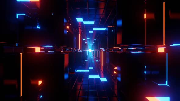 Abstract Neon Tunnel