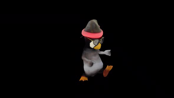 Cartoon Pengui Dance 10 - Christmas Concept