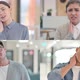Collage of Different Races People Having Neck Pain - VideoHive Item for Sale