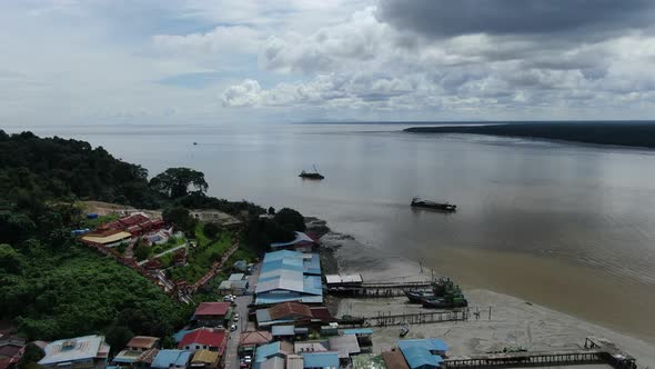 The Beaches at the most southern part of Borneo Island