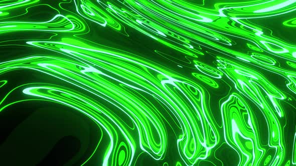 Vj Loop Background Of The Green Oil Paints 4K