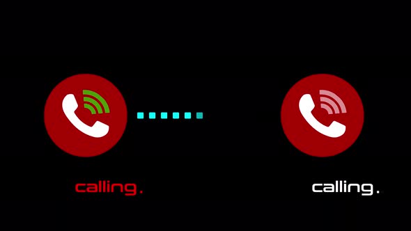 Technology phone calling animation. Incoming call, phone calling. Vd 1847