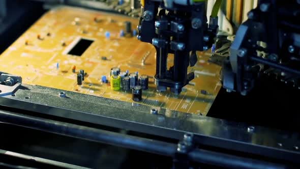 Printed Circuit Board Robotic Assembly Line.