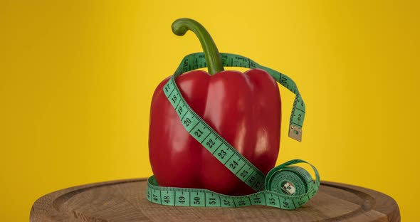 The Red Pepper and Measurement Tape