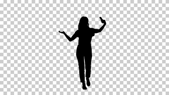 Silhouette Girl, Alpha Channel