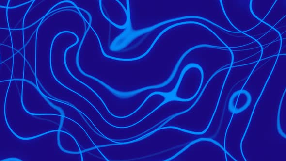 Abstract glowing  liquid lines motion background