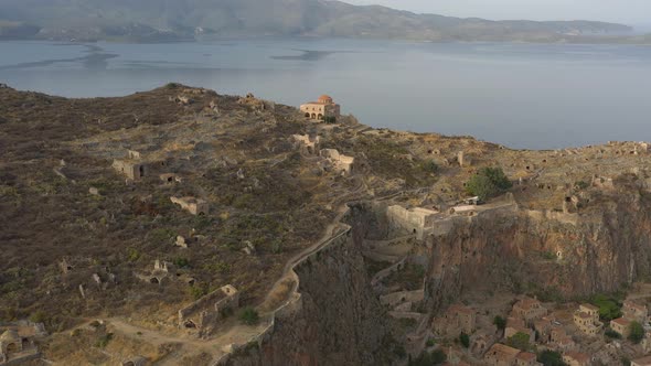 Front view of mountain in Greece