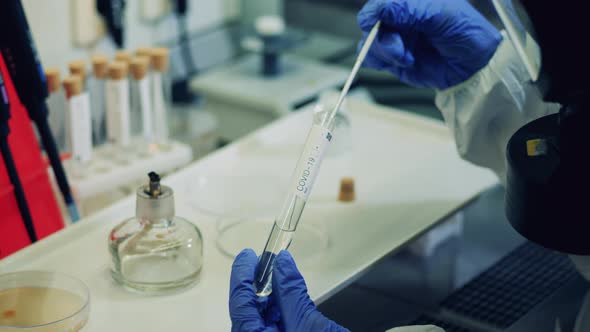 Researcher is Testing Substance for Coronavirus