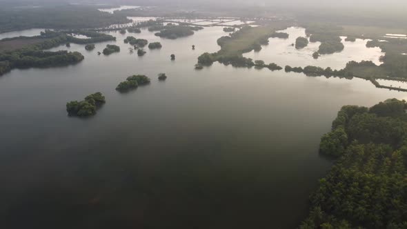 Revealing River and Farmland Kerala 4k