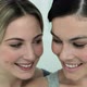 Two young women laughing in bathroom - VideoHive Item for Sale