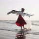 Young Girl with Angel Wings Dancing at Sunset - VideoHive Item for Sale