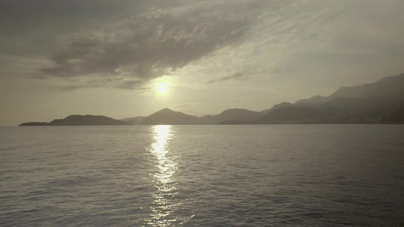 Mountains and the Sea. Coastal Landscape. Montenegro