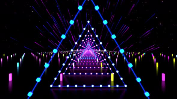 Retro Triangle Light 4k alt