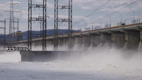 Hydroelectric Power Station on the Volga River