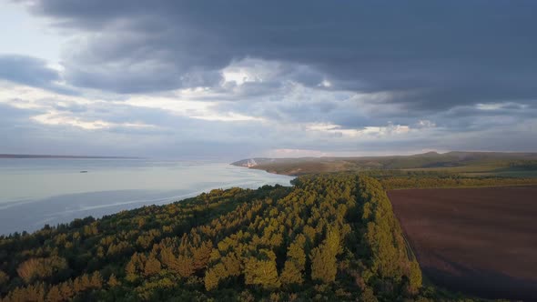 Industrial Plant Near Sea