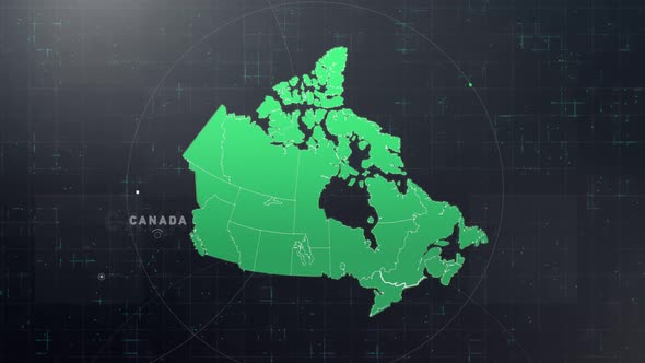 Digital Tech Canada Map Front View