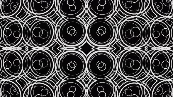 Pulsating Black and White Abstract Looped Animation