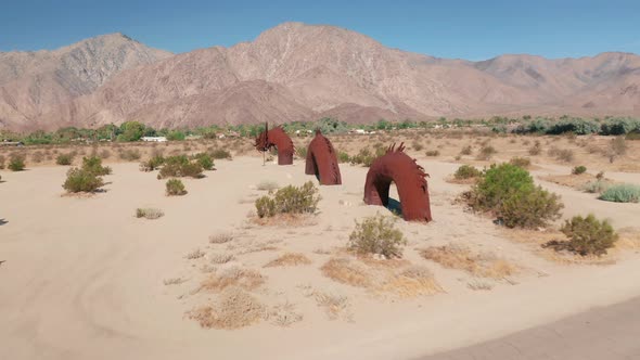 Chinese Dragon Sculpture in Anza Borrego Desert, California, USA