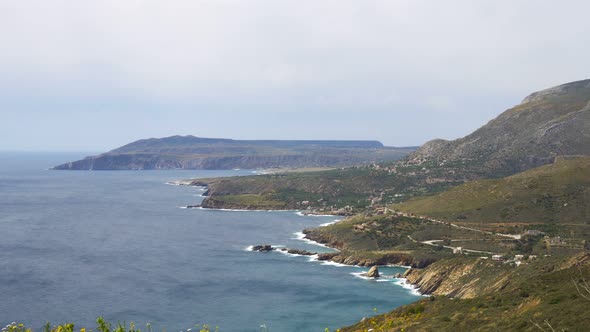 Mani Peninsula, Beautiful Sea Coast in the Laconia, Greece