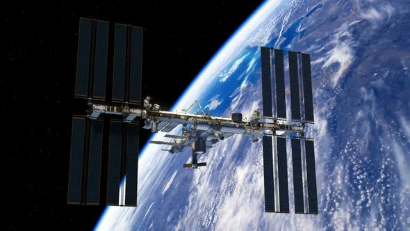 International Space Station Rotates Its Solar Panels alt