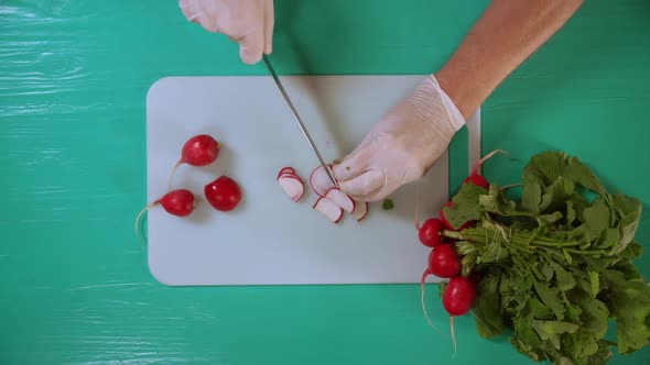 Chef Using Sharp Knife