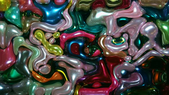 Abstract color glossy marble liquid animated background