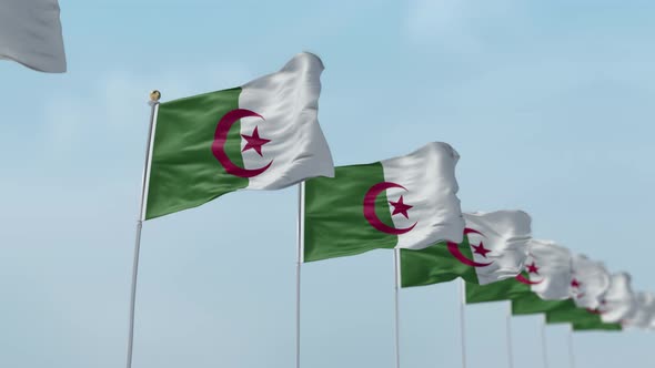 Algeria  Row Of Flags  alt