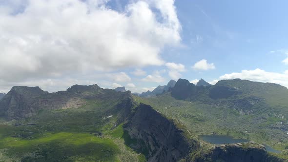 Aerial View Summer Mountain Landscape 3