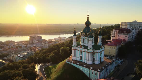 St. Andrew's Church in the Morning, Kyiv, Ukraine