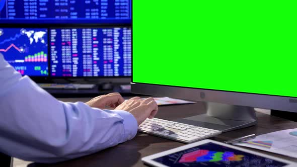 Business Office Green Screen