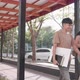 Asian students walking and talking on walkway. Education and student concept. - VideoHive Item for Sale