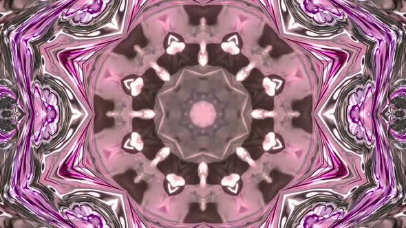 abstract pink kaleidoscope animation.Abstract geometric background animation.