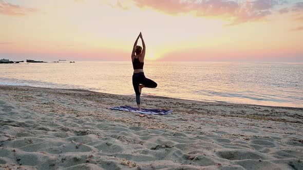 Yoga on the beach