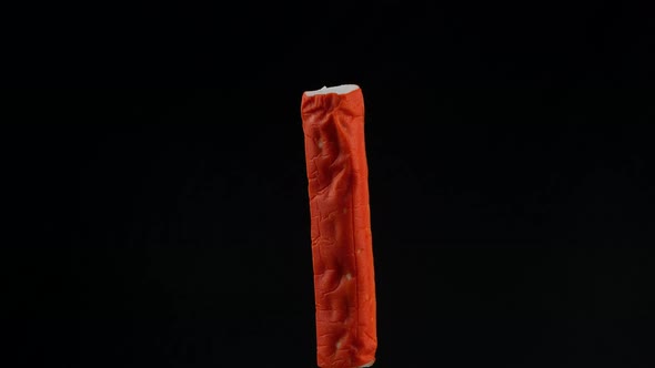 crab stick close up