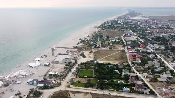 Sandy Beach From a Bird'seye View