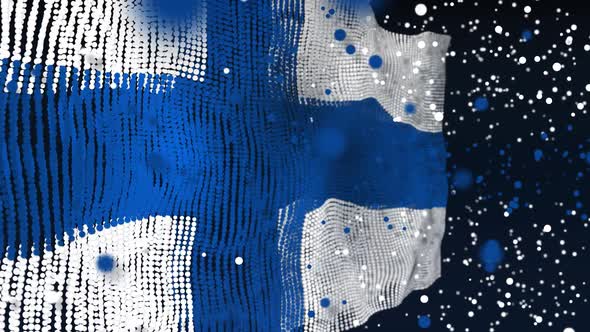 Finnish Flag Particle Animation