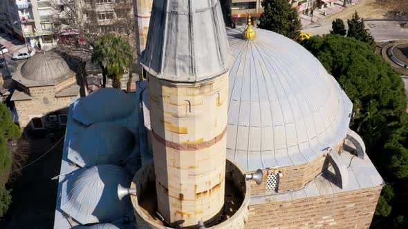 Mosque And Minarets Aerial View