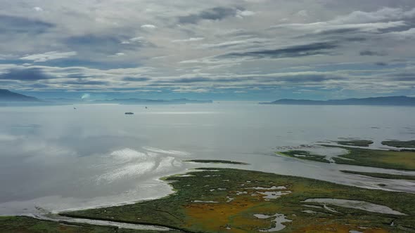 Avacha River Delta and PetropavlovskKamchatsky