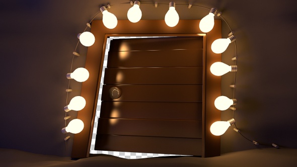 Door Of Ramadan With Flashing Light Alpha Channel alt