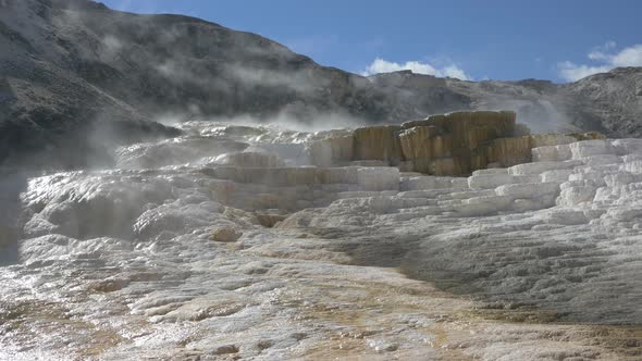 Mineral rocks in Yellowstone National Park