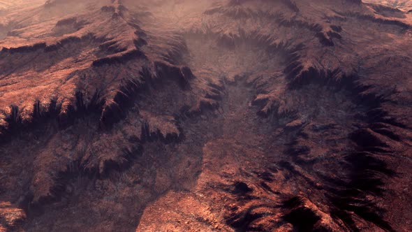 Scenic View of Sunrise in Grand Canyon National Park