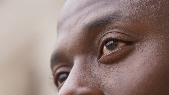 immigration, hope, future.Eyes of young African immigrants looking forward