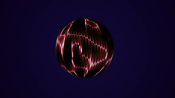 Animated Colorful Neon Line Rotate Background Animation
