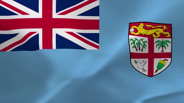 Fiji Waving Flag 4K Moving Wallpaper Background