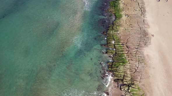 Aerial view of the sea