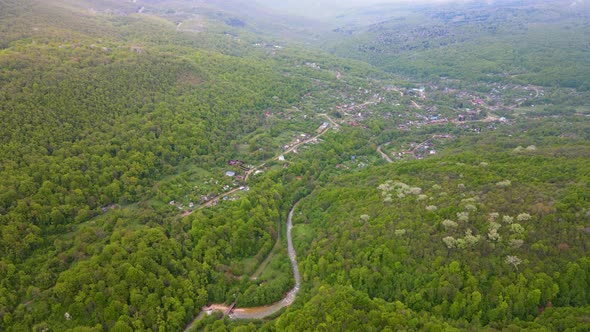 Small village in the mountains