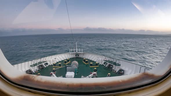 Irish Ferry Driving From Dublin Harbour To Cherbourgh - Ireland